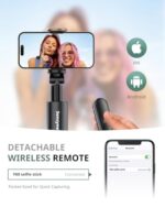 Sensyne 60" Phone Tripod - Selfie Stick, Lightweight All in One Phone Tripod - Image 3