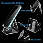 Crpich Acrylic Cell Phone Stand, Portable Phone Holder - Image 3