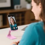 Cell Phone Stand, Adjustable Angle and Height Cell Phone Holder for Desk - Image 3