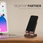 Wood Phone Stand, Desktop Wooden Phone Holder - Image 3