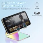 Tomorotec Iridescent Acrylic Phone Stand, Portable Phone Holder for Desk - Image 3