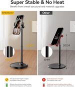 DIMONCOAT Phone Stand for Desk, Angle Height Adjustable Phone Holder for Desk - Image 3
