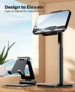 Nulaxy Phone Stand, Height Angle Adjustable Cell Phone Stand - Image 3