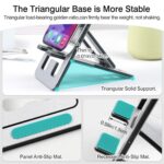 Foldable Aluminum Phone Stand – Adjustable Desk Holder for Travel & Office - Image 3