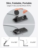 UEQ Foldable 3 in 1 Wireless Charging Station for Apple Magsafe Charger Stand - Image 3