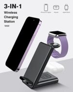 Wireless Charging Station,3 in 1 Charging Stand Made for Apple Watch Ultra 11 10 - Image 3