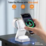 【2026 Upgraded】Wireless Charger 3 in 1, Foldable Wireless Charging Station with - Image 3