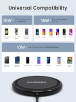 COKOEYE Wireless Charger, 15W Max Fast Wireless Charging Pad 2-Pack Compatible - Image 3