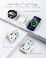 Charging Station for Apple Multiple Devices - 3 in 1 Foldable Magnetic Wireless - Image 3