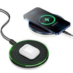 Fast Wireless Charger,20W Max Wireless Charging Induction Pad,Black - Image 3