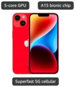Apple iPhone 14, 512GB, (PRODUCT)Red - Unlocked (Renewed) - Image 3