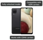 Samsung Galaxy A12, 32GB, Black - Unlocked (Renewed) - Image 3