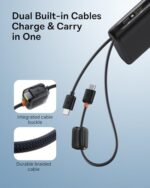 Baseus 100W Power Bank 20000mAh, Portable Laptop Charger with Built-in USB-C - Image 3