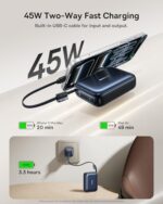Baseus PicoGo AC22 Mini Power Bank, 20000mAh 45W PD Portable Charger Built-in - Image 3