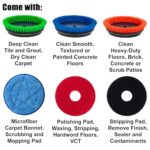 HHQ Commercial Floor Scrubber Machine, 13" Heavy Duty Orbital Floor Cleaner - Image 3