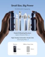 Baseus Enercore Power Bank, 10000mAh Fast Charging Portable Charger Built-in 45W - Image 3