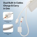 Baseus Portable Charger with Built in Cable, 100W Laptop Power Bank 20000mAh - Image 4