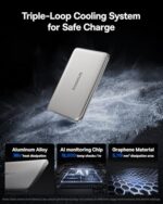 Baseus Picogo Power Bank, 0.3" Ultra Slim 5000mAh MagSafe Battery Pack - Image 3