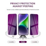 2 Pack Privacy Screen Protector for iPhone 13 Pro Max/14 Plus Tempered Glass - Image 3