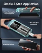 ESR 3 Pack for iPhone 16 Pro Screen Protector - Image 3