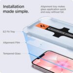 Spigen GlasTR EZ FIT Screen Protector for iPhone 17e, 16e, 14, 13 Pro, 13 - Image 3