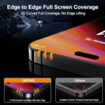 QHOHQ for iPhone 16 Pro Screen Protector with Camera Lens Protector - Image 4