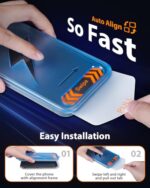 Mkeke for iPhone 17 Screen Protector 3 Pack, [9H+ Hardness] [Military-Grade Drop - Image 3