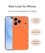 2 Pack Protective Films Compatible with iPhone 17 Pro (Orange) - Image 4