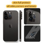 2 Pack for iPhone 16 Pro Max Skin Wrap Transparent Matte for Back for Back Side - Image 3