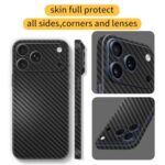 2 Pack for iPhone 17 Pro Max Skin Wrap Using 3M Transparent Matte Carbon Fiber - Image 3