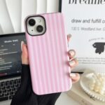 Compatible with iPhone 13/14 Case, Cute Fashion Aesthetic Striped Pattern Cover - Image 3