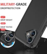 Diverbox for iPhone 16 Case [Shockproof] [Dropproof] [Tempered Glass Screen - Image 3
