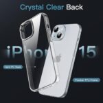 JETech Case for iPhone 15, Anti-Yellowing, Clear - Image 3