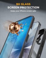 Miracase for iPhone 17 Case 6.3'', Full-Body Bumper Military Drop Protection - Image 3