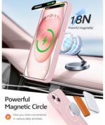 FNTCASE for iPhone 15/14/13 Case, Fit for Magsafe, Glass Screen Protector - Image 3