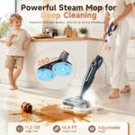 DEVOAC VM6 Scrubbing Steam Mop with Rotating Mop Pads, 10 in 1 Steam Mop - Image 3