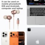 USB C Headphones Wired Earbuds for Samsung iPhone 17/16/15 Pro Max (B0FW4R78XV) - Image 3