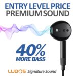 LUDOS FEROX Wired Earbuds in-Ear Headphones, 5 Year Warranty - Image 3
