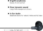 Panasonic ErgoFit Wired Earbuds, In-Ear Headphones with Dynamic Crystal-Clear - Image 3