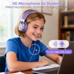 INFURTURE USB C Headphone for Kids & Adults Over-Ear Headphone with HD Mic - Image 4