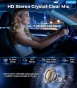 Wireless Earbuds Bluetooth Headphones, 50H Playtime Ear Buds with Mic - Image 3