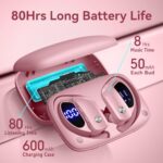 bmani Ear Buds Wireless Earbuds Bluetooth Headphones with 80H Playtime LED - Image 3