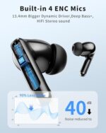 XIAOWTEK Wireless Earbuds, Bluetooth 5.4 Ear Buds Bass Stereo - Image 3