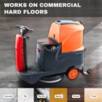 SUNMAX RT70 Ride-On Commercial Floor Scrubber Machine, 22" Brush, 31.5" Squeegee - Image 3