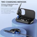 EKVANBEL Bluetooth Headset V5.3, Wireless Earpiece with 1000mAh Charging Case - Image 3