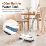 AlfaBot Cordless Electric Mop, Dual Spin Power Floor Cleaner with LED Headlight - Image 3