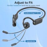 Open Ear Headphones with Mic,20H Bluetooth Headset with Microphone - Image 3
