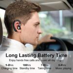 Bluetooth Headset, Wireless Earpiece V5.0 Bluetooth Earpiece Ultralight Hands - Image 3