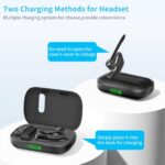 Bluetooth Headset Wireless Earpiece Microphone 180H Playtime Single Ear - Image 3