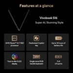 ASUS Vivobook S16 Laptop, Copilot+ PC, AMD Ryzen AI 7 350 with XDNA NPU - Image 3